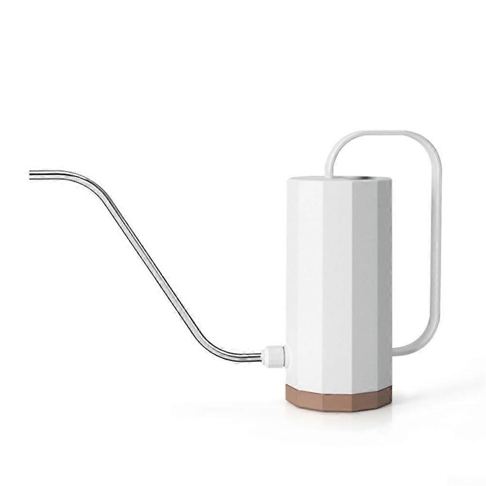 Practicality meets style 1 watering can with long spout for garden plants, indoors and outdoors (white)