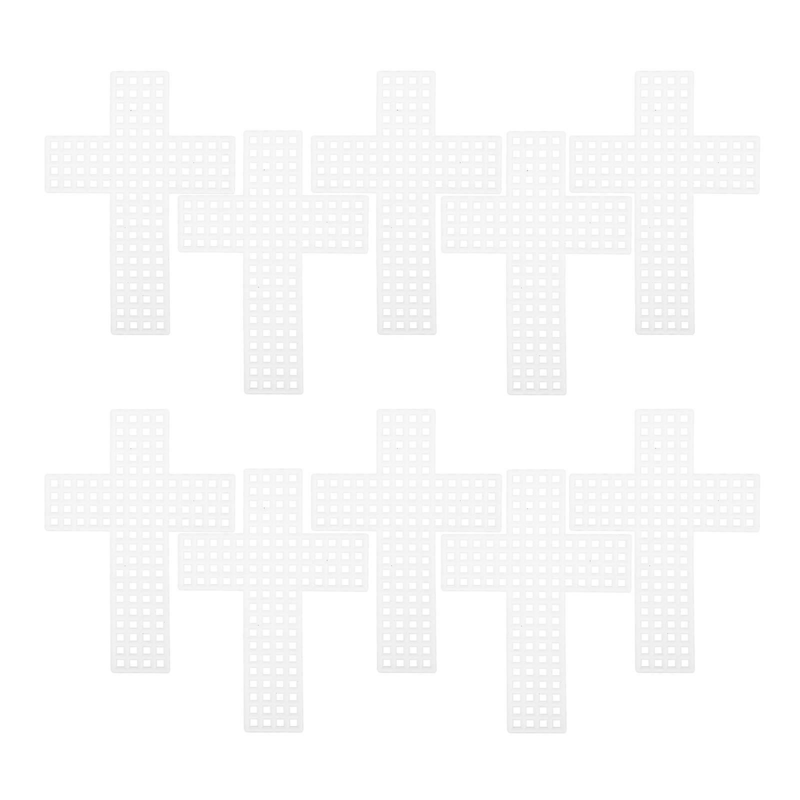 钩针塑料网创意工艺刺绣十字绣网格片 7.80X5.50X0.10CM 20Pcs