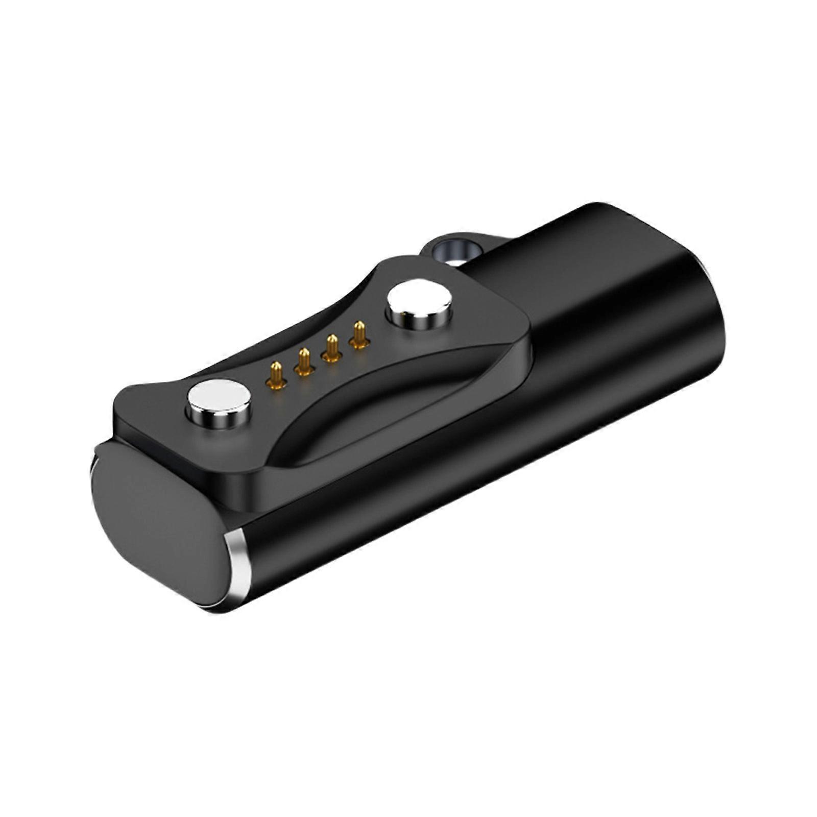 Magnetic Charging Adapter Converter Type C Interfaces Easy Efficient Connection for Smartwatch with Automatic Alignment  Black