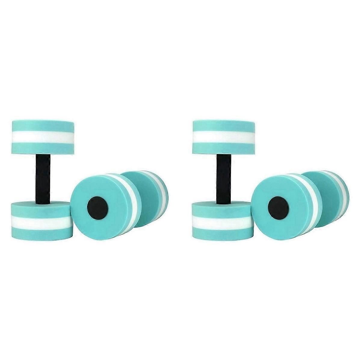 4 Pack Aerobics Foam Dumbbells, Water Exercise Dumbbells, Swimming Resistance Water Barbell, Swimmin