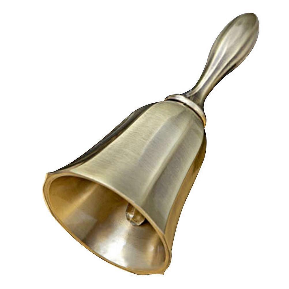 Retro Zinc Alloy Hand Bell for Home, Restaurant, Bar Service – Loud Sound, Classic Design, Multi Use Alarm, Reception, Tea Game Bell