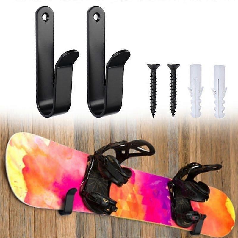 Snowboard Wandhalterung Clips Horizontal Wall-Mount Snowboard Rack Display Stand 2-Pack For Room Garage