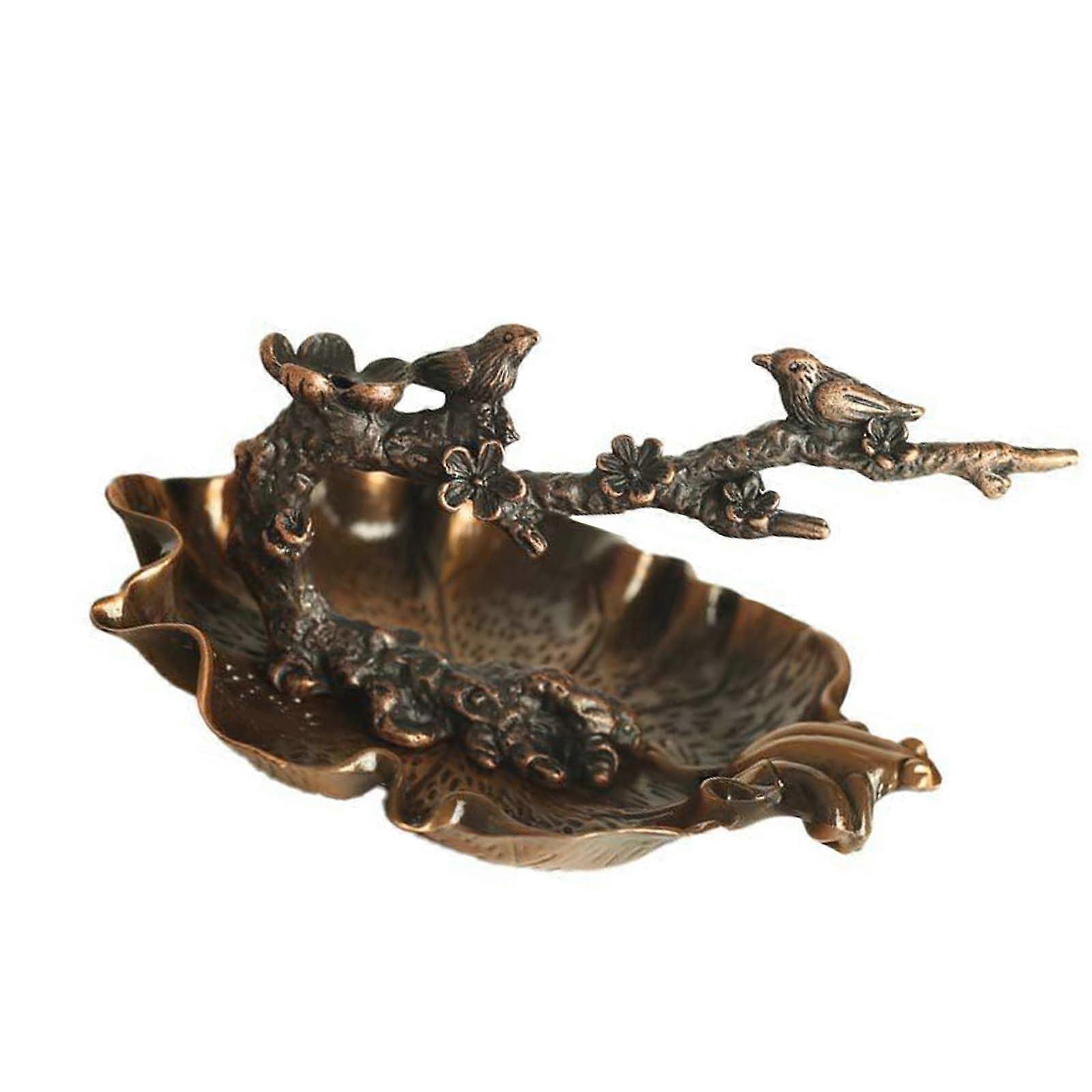 Vintage Metal Tree Branches Waterfall Backflow Cutting Burner for Aromatherapy and Home Decor with Frog Designs