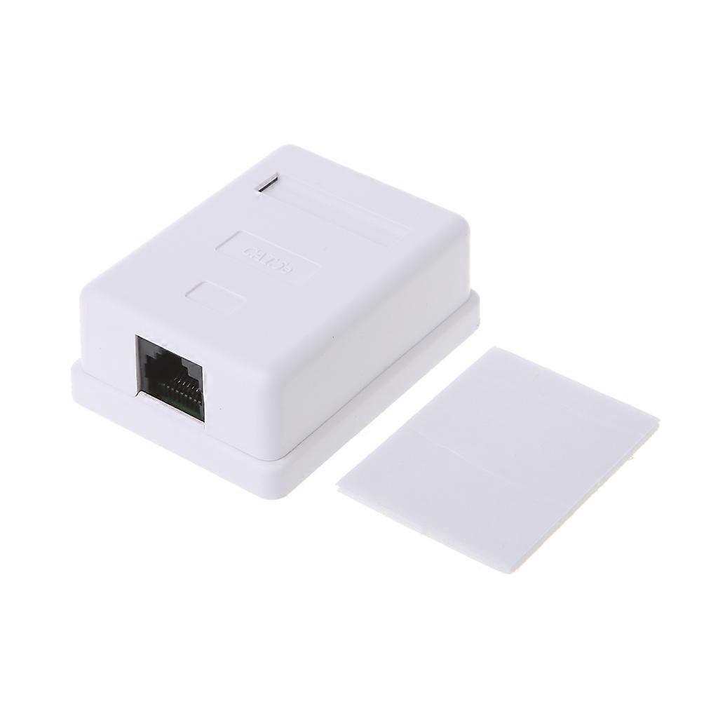 Cat6 RJ45 8P8C موصل سطح المكتب غير المحمي صندوق تركيب مقبس اقتران الجدار