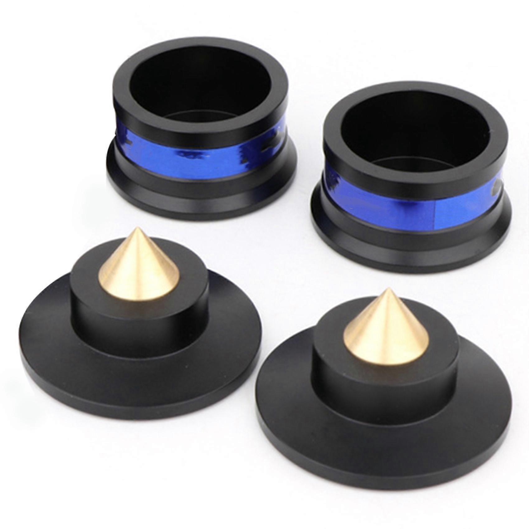 Speaker Isolation Spikes Speaker Base Pads with Non-Slip Base Pad Aluminium Anti-Vibration for Turnt