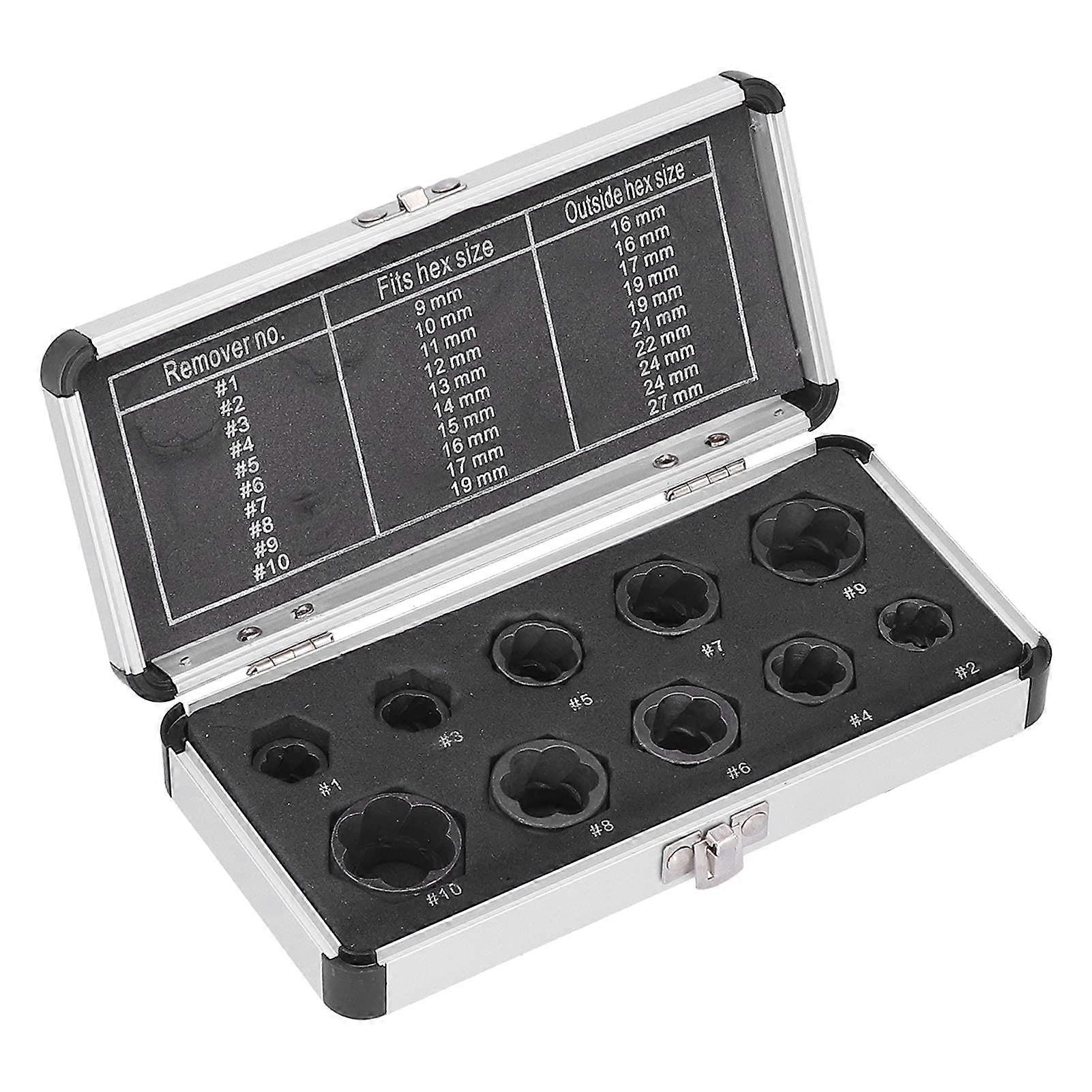 Screwdriver set: Important extractors for rusty, damaged or worn parts, socket wrench tool set with set (low model) Low model