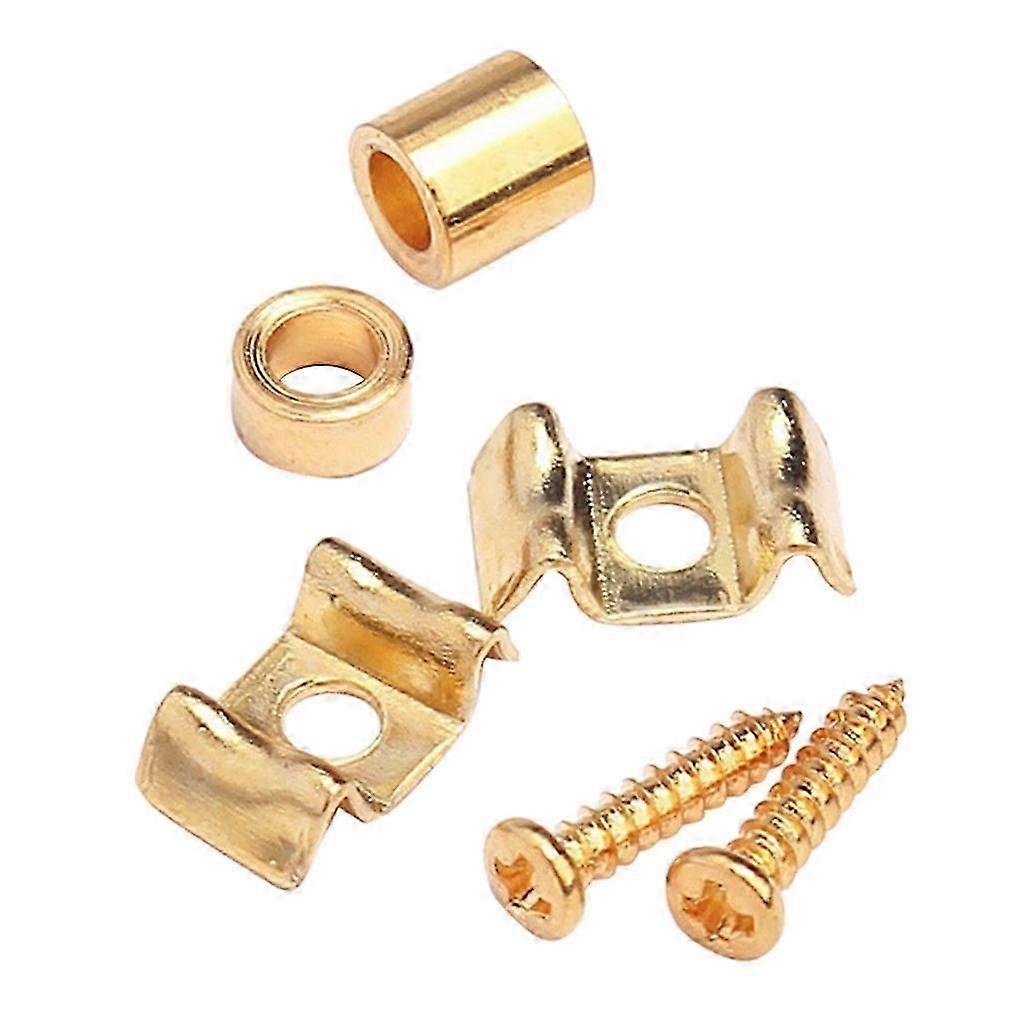 1 Set Guitar Strings Retainer Metal Tree Guide for Bass Replacement Parts Black/