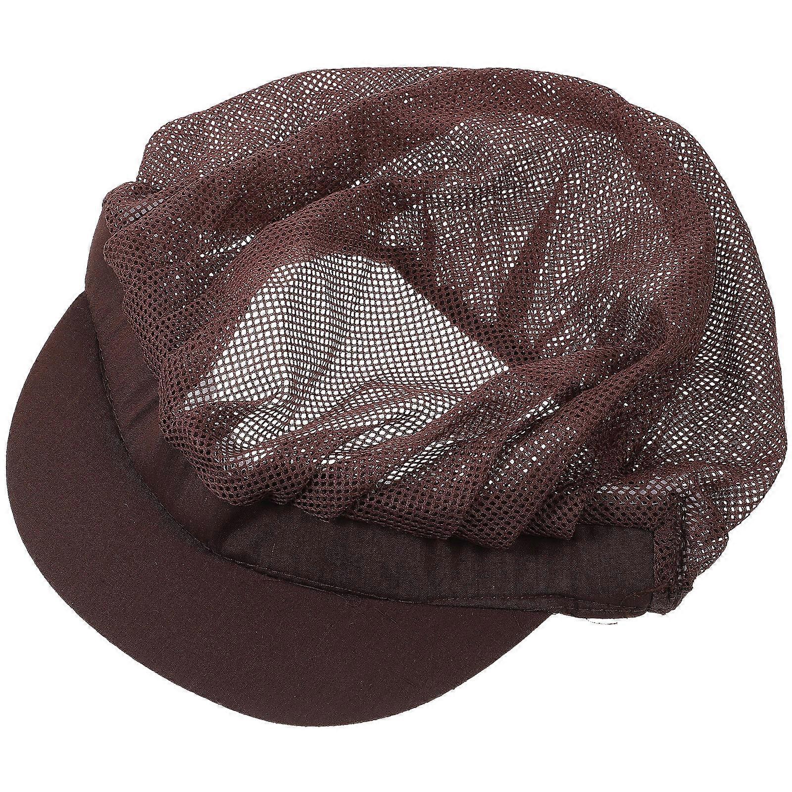 Unisex Elastic Kitchen Cooking Chef Cap For Daily Safety Cotton 1Set