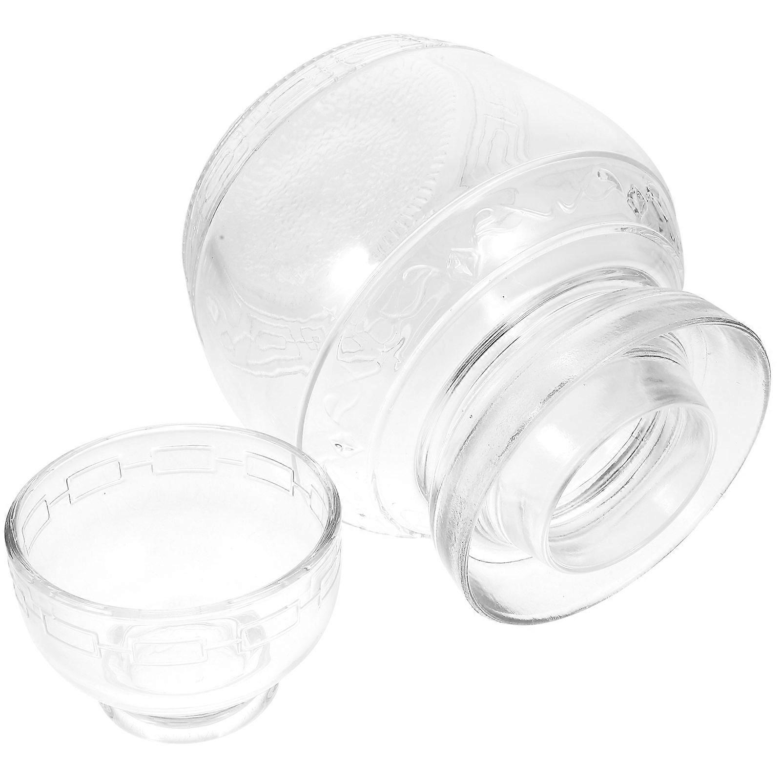 Airtight Glass Kimchi Jar for Fermenting, Pickling & Food Preservation with Lid, Thickened Storage Container for Kitchen Use