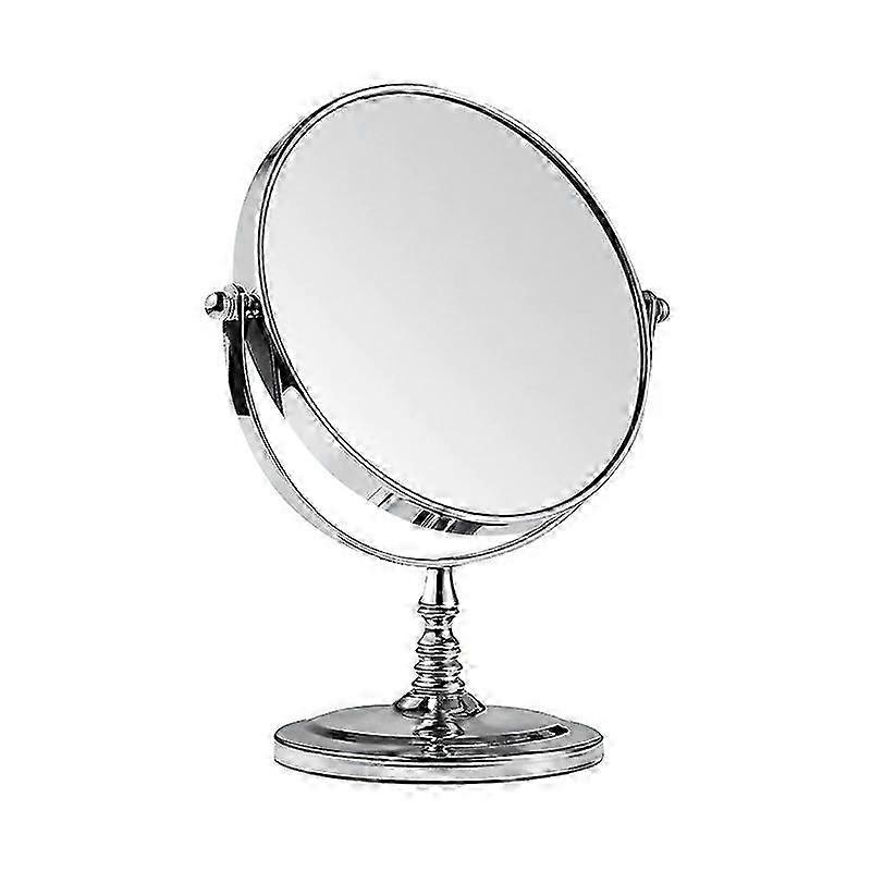 Rotatable countertop makeup mirror with magnifying feature, suitable for enhancing your beauty routine and providing clear reflections.
