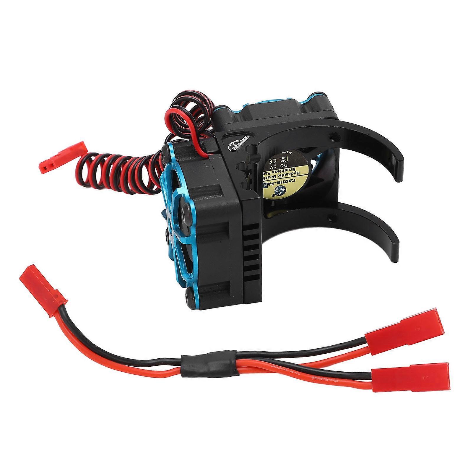 RC Motor Heatsink Cooling Fan with Dual Fans For 550 3650 3660 3670 3674 Motor 36mm Diameter Black