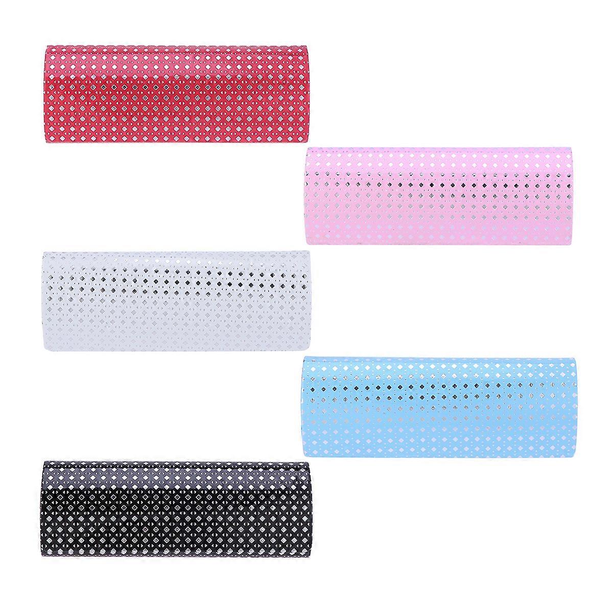 Glasses Case Portable Red Color Storage Container For Women 1Set