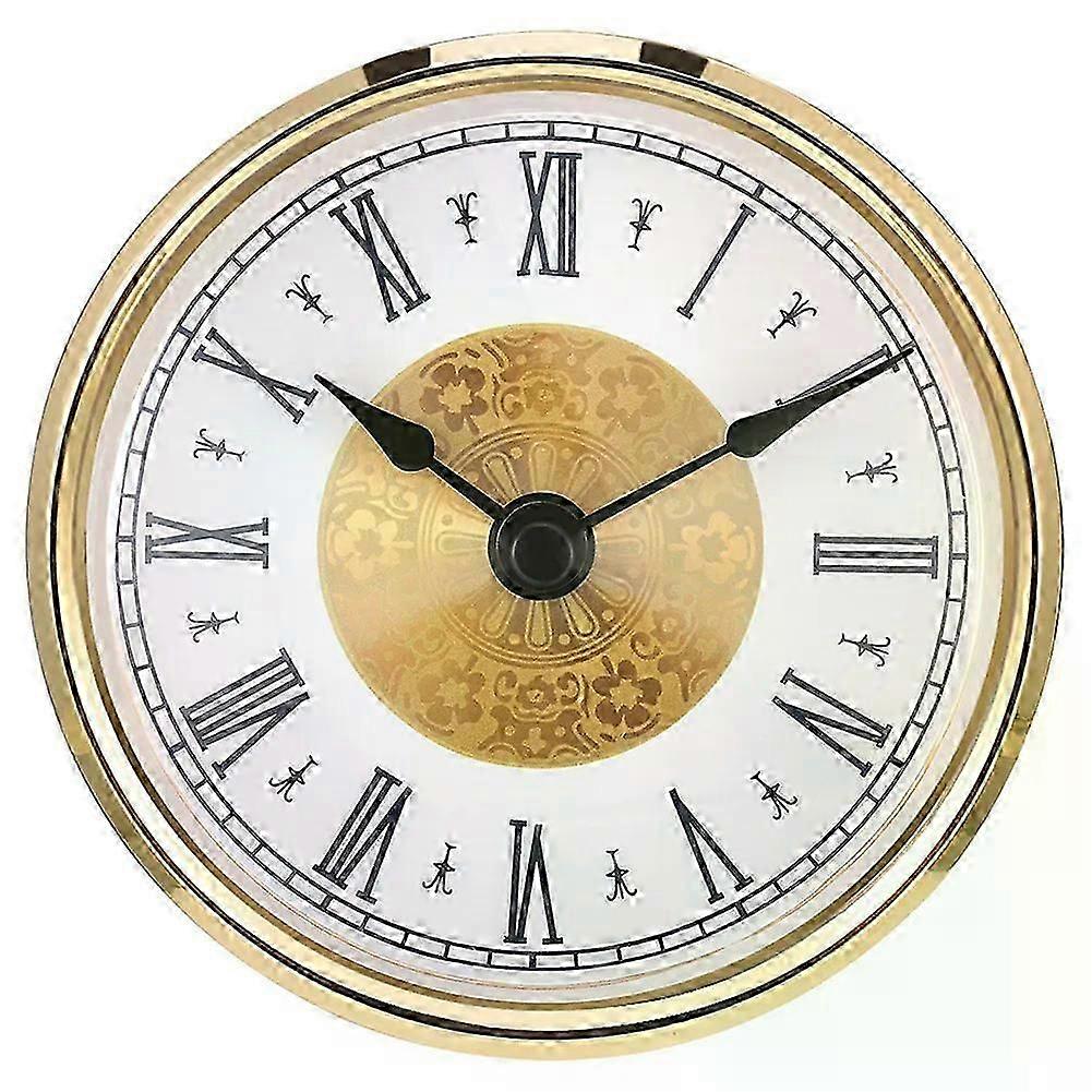 80MM Quartz Clock Inserts Classic Clock Craft Quartz Movement Round Clocks Head Insert Roman Arabic Numerals