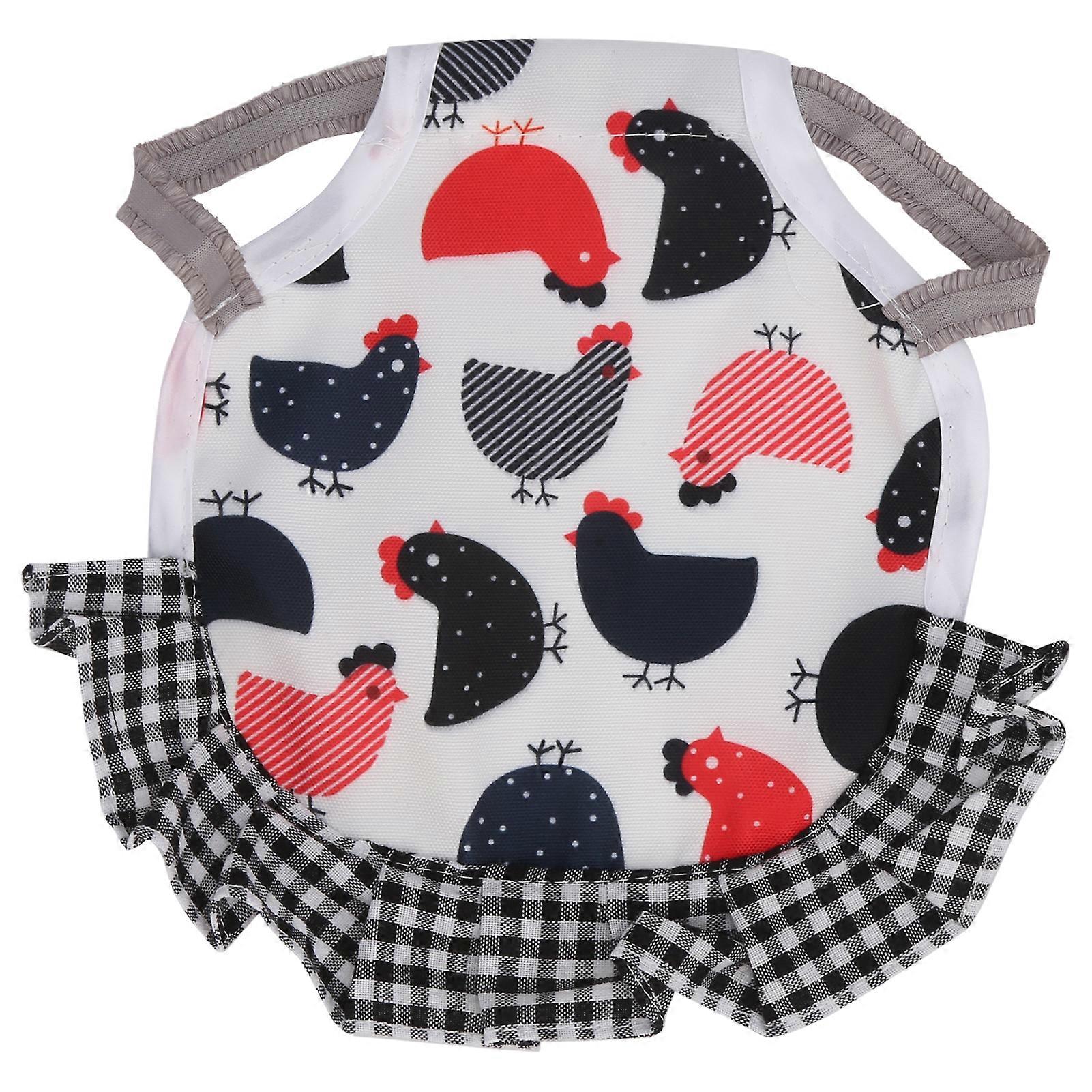 Chicken Saddle Standard Chicken Saddle Hen Apron Feather Fixer Wing Back Protector for PoultryType B Black Border