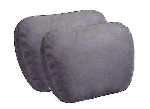 Ultra Soft Car Headrest Pillow, Suede Fabric Back Cushion Accessory
