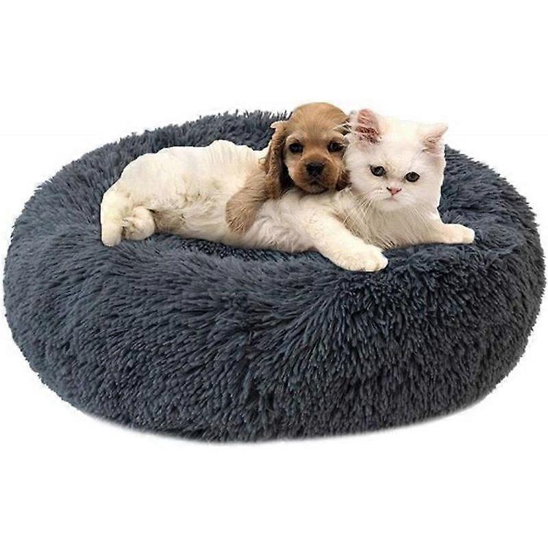 Cat Bed Sofa Ultra Soft Warm Pet Basket Cat Small Dog Kitten Plush Round Soft Kitten Bed 50cm