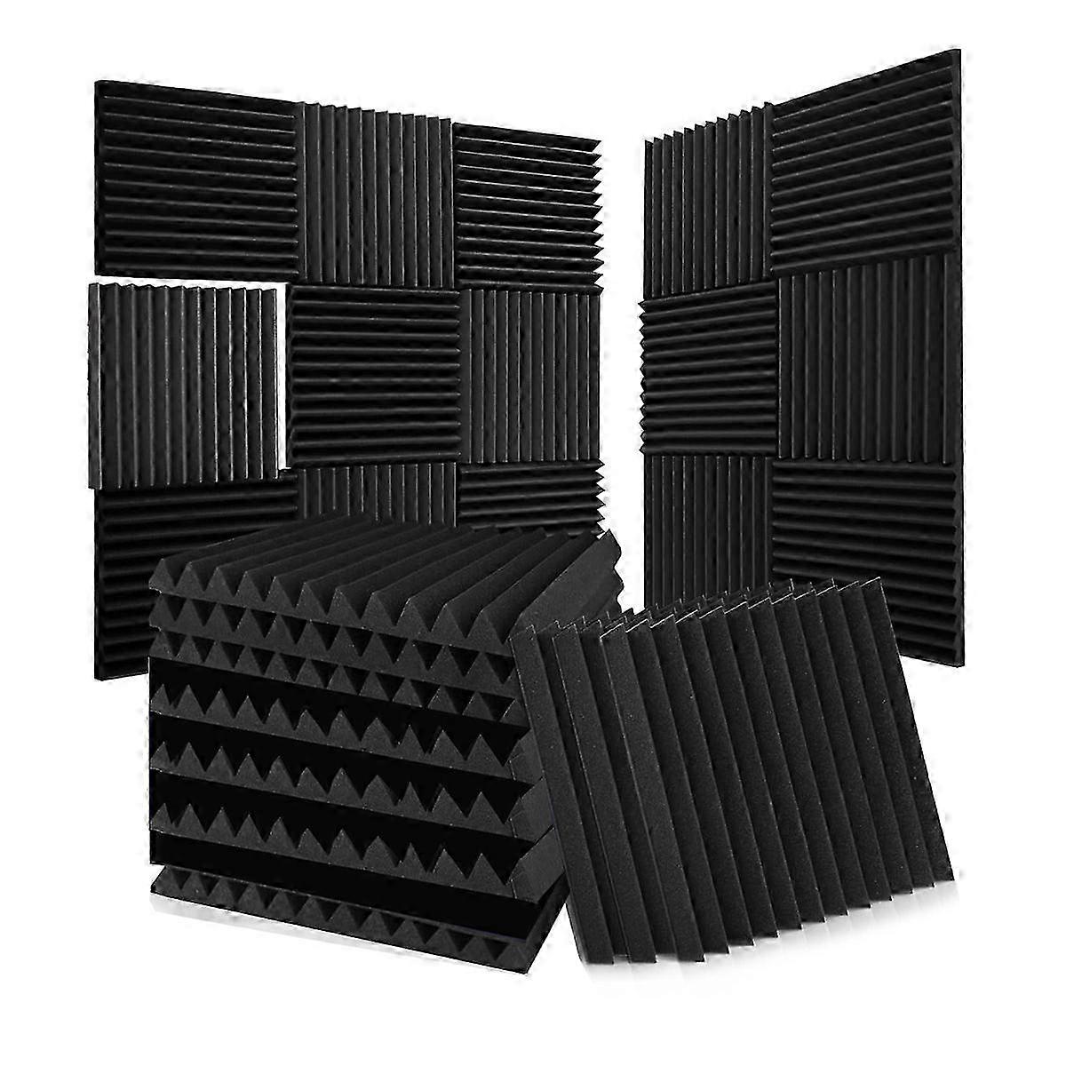 52 Pack Acoustic Foam Panels 1 X 12 X 12 Inches Sound Proof Foam Panels for Walls,Soundproof Wall Pa Edition 0702