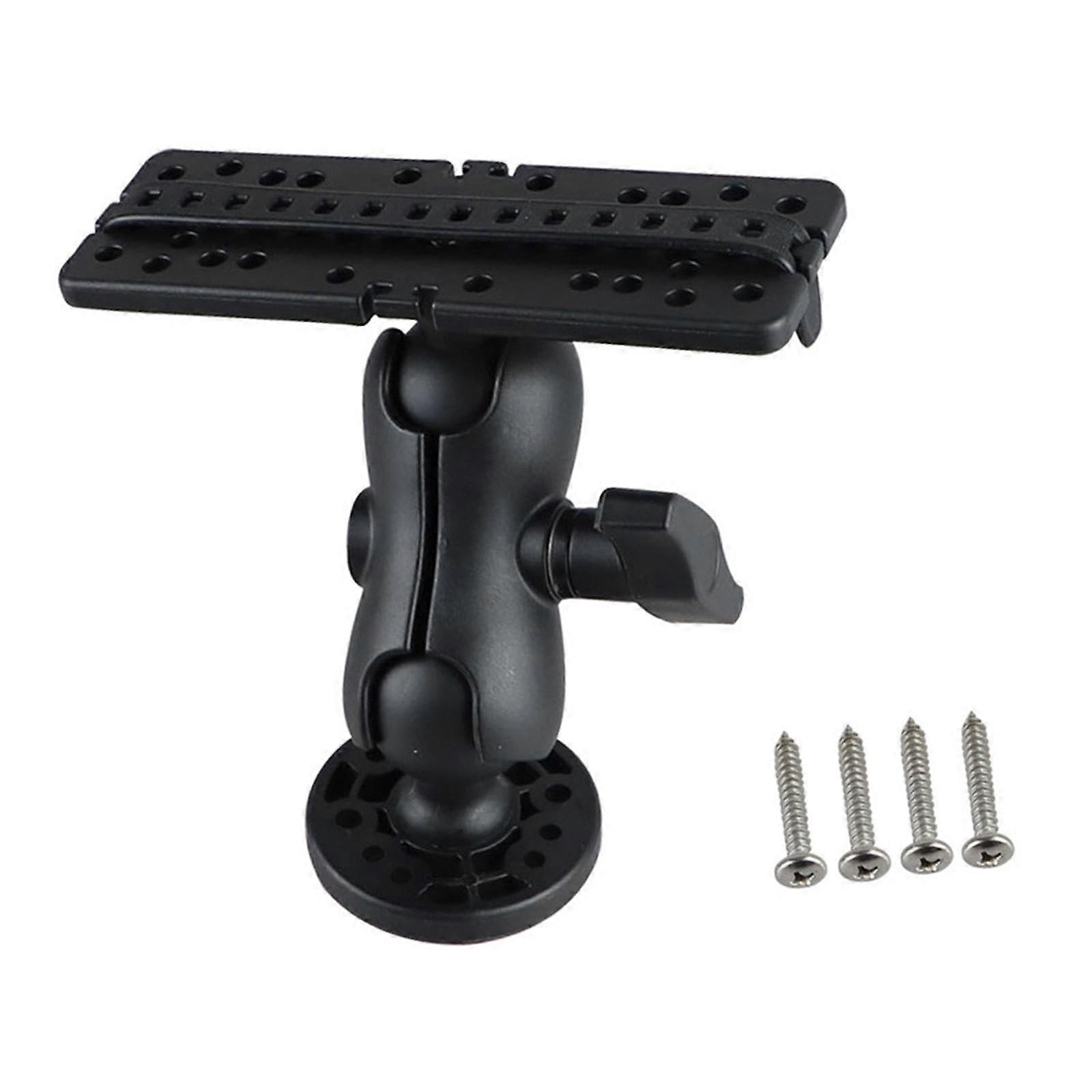 Fish finder ball mount, fish finder bracket, stable 360° rotation stand for fish finder, for kayak rails