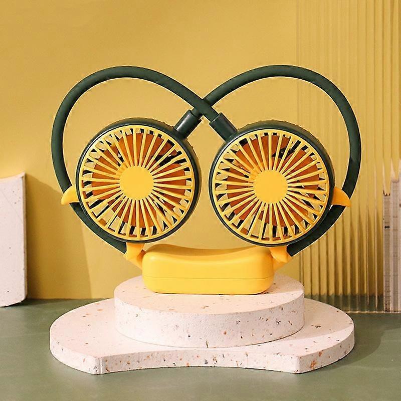 Portable Folding Mini Neck Fan Devil Green
