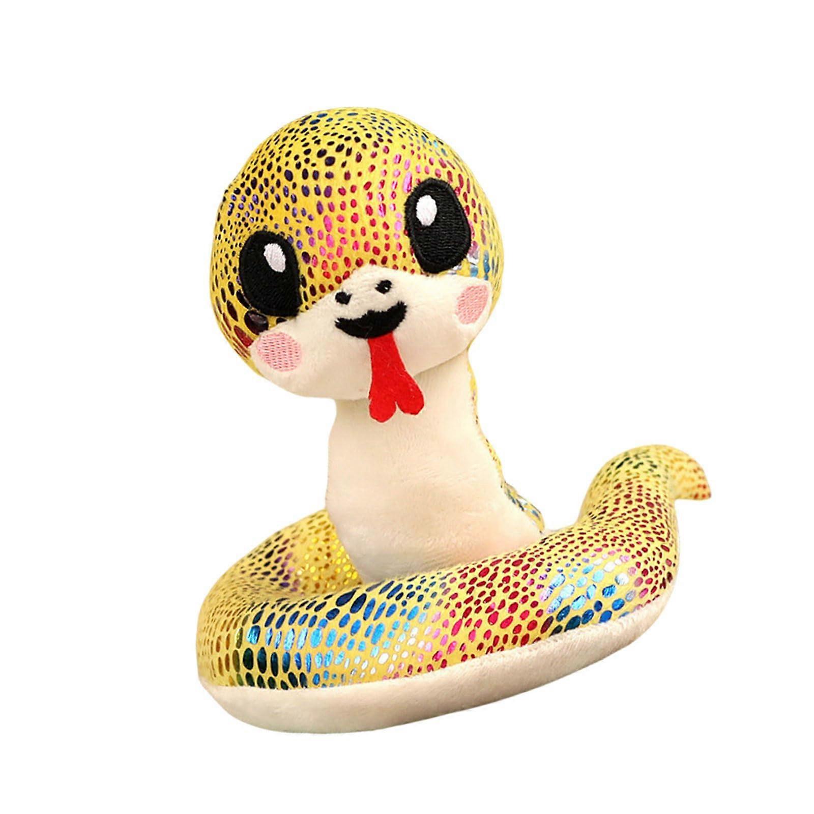 Multipurpose Search Stylish Designs Reptile Childfriendly Fabric Snake with PP Cotton Materials Yellow