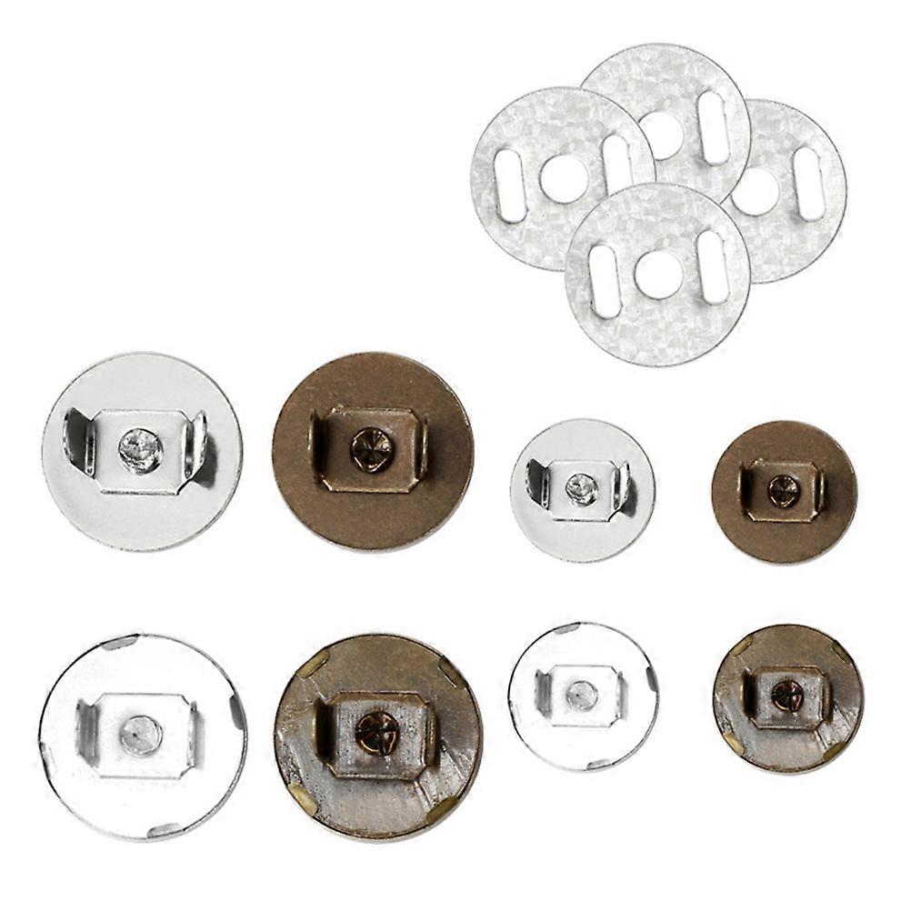 20 Pcs Antique Green Magnetic Snap Button Clasps for Handbags, Purses, Clothes – Durable Metal Clasps for DIY Sewing and Repair Projects