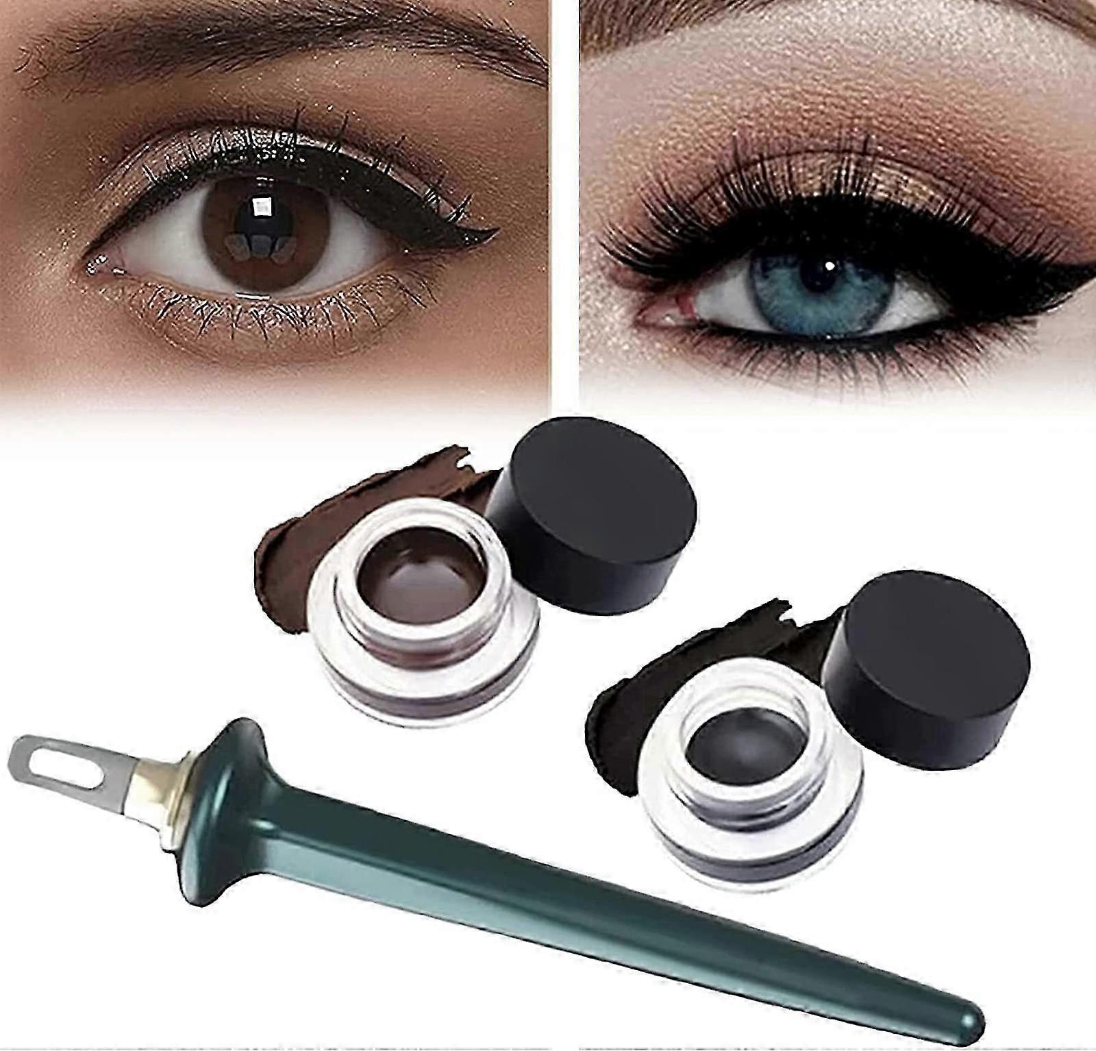 Flawless Eyeliner Tool Kit, Flawless Eyebrow Pencil, Silicone Tool Waterproof Eyeliner Kit, Simple Non-slip Eyeliner
