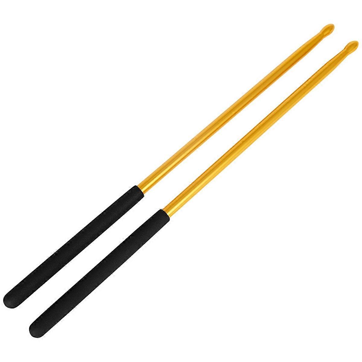 Metal Drumsticks 5A Aluminum Alloy Frame Anti-Slip Drumsticks Drumsticks with Water Droplets Jazz D