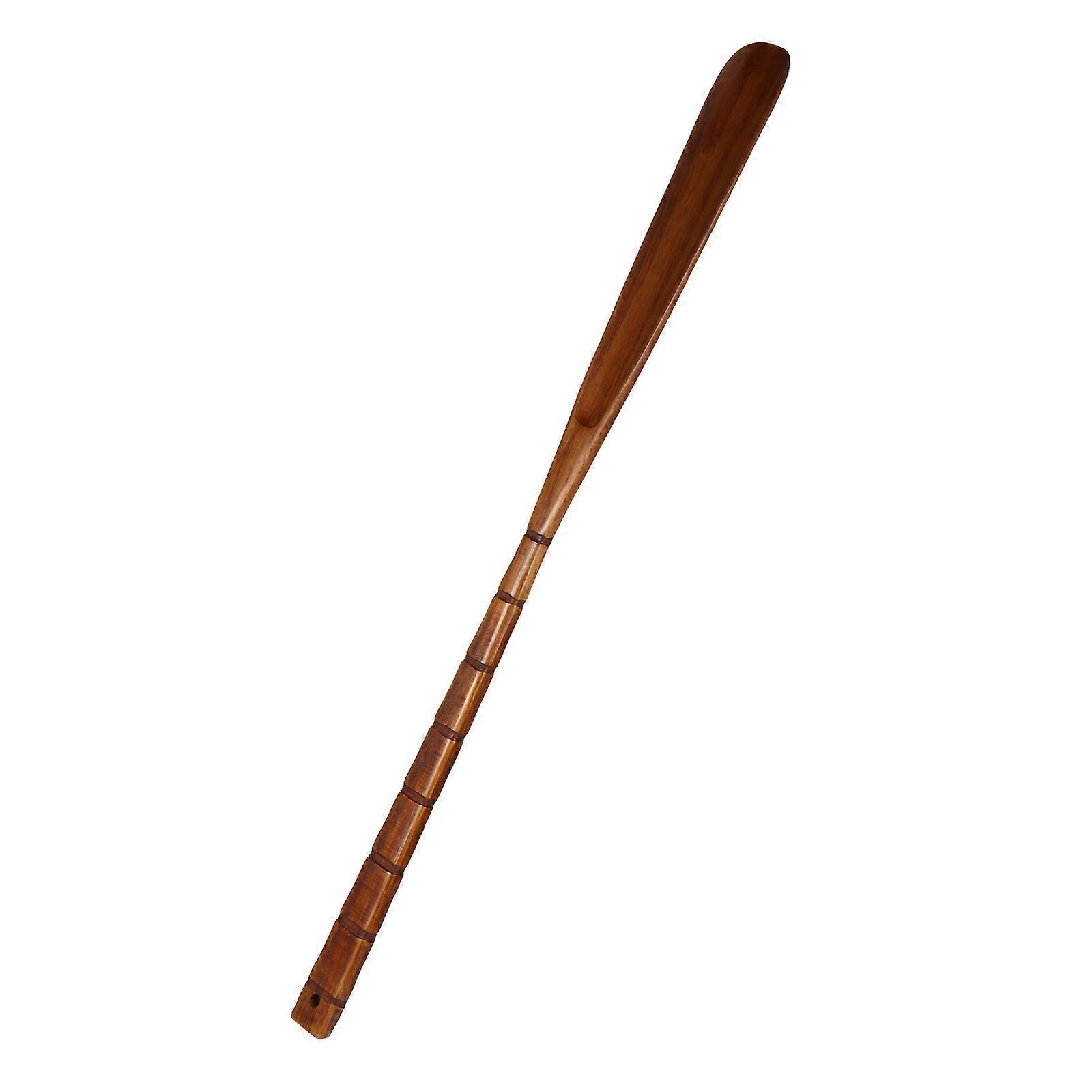 1pc Wooden Shoe Horn Long Handle Practical Shoe Lifter