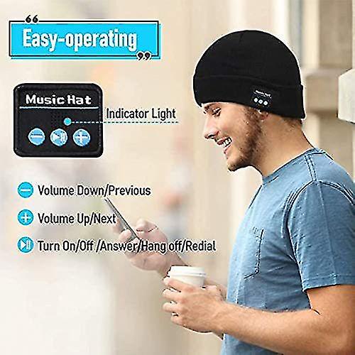 Tooth Beanie Hat With , Dad In , Usb Recharable Ar Adjable Cap