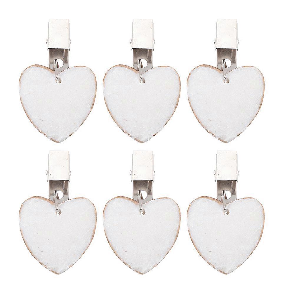 6pcs Heart Shaped Tablecloth Weights, Elegant Marble Design Clips for Secure and Stylish Dining Room or Outdoor Party Decor