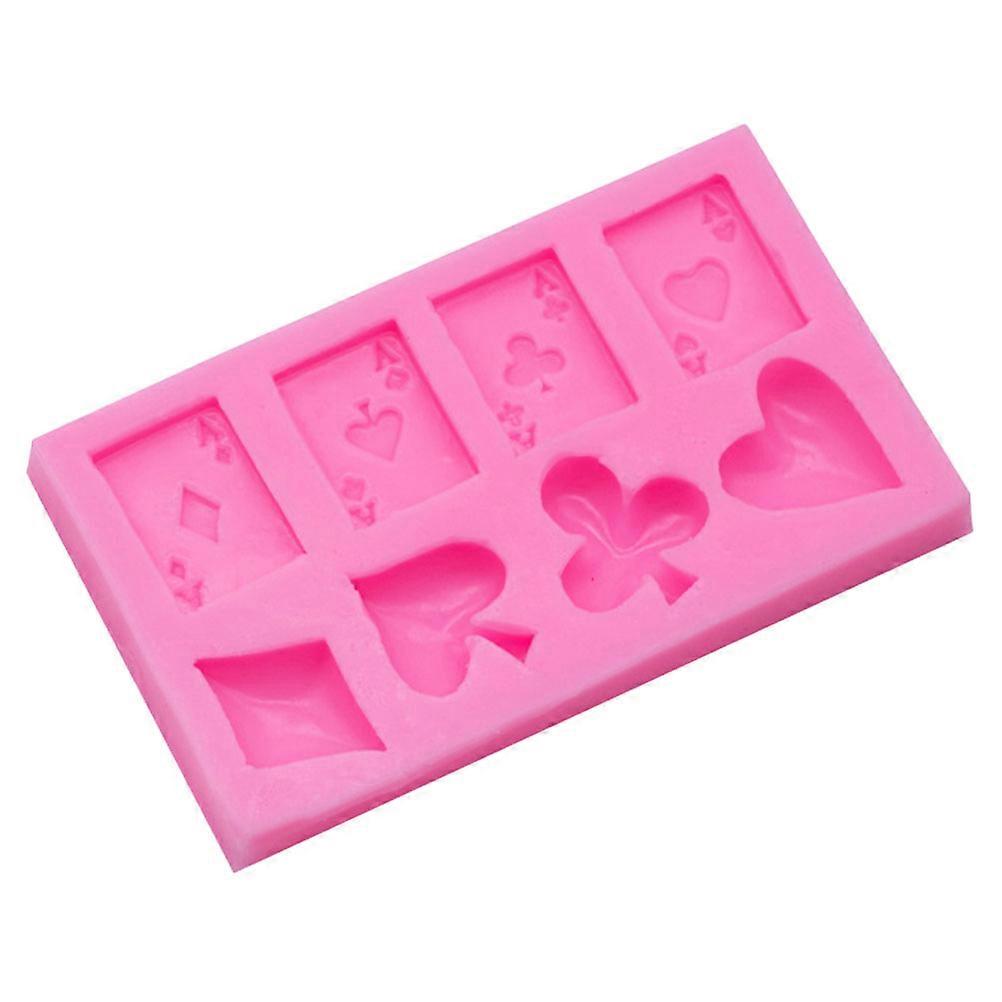 Chocolate Poker Theme Silicone Mold – Washable, Non Stick Cookie, Cake, Fondant & Jelly Mold for DIY Baking – Easy to Clean Baking Tool for Home and