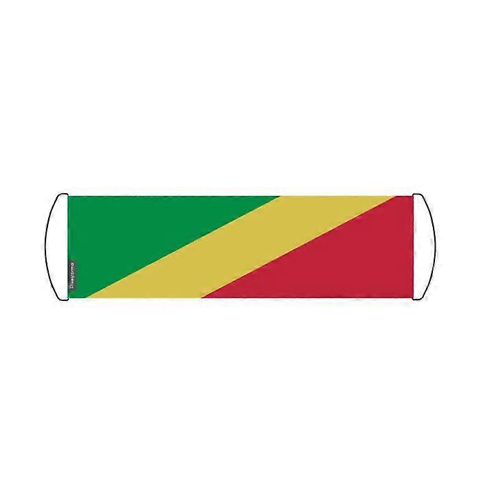 Flag - Multicolored - Republic of Congo - 17 x 50 cm - Waterproof fabric - Lightweight and durable