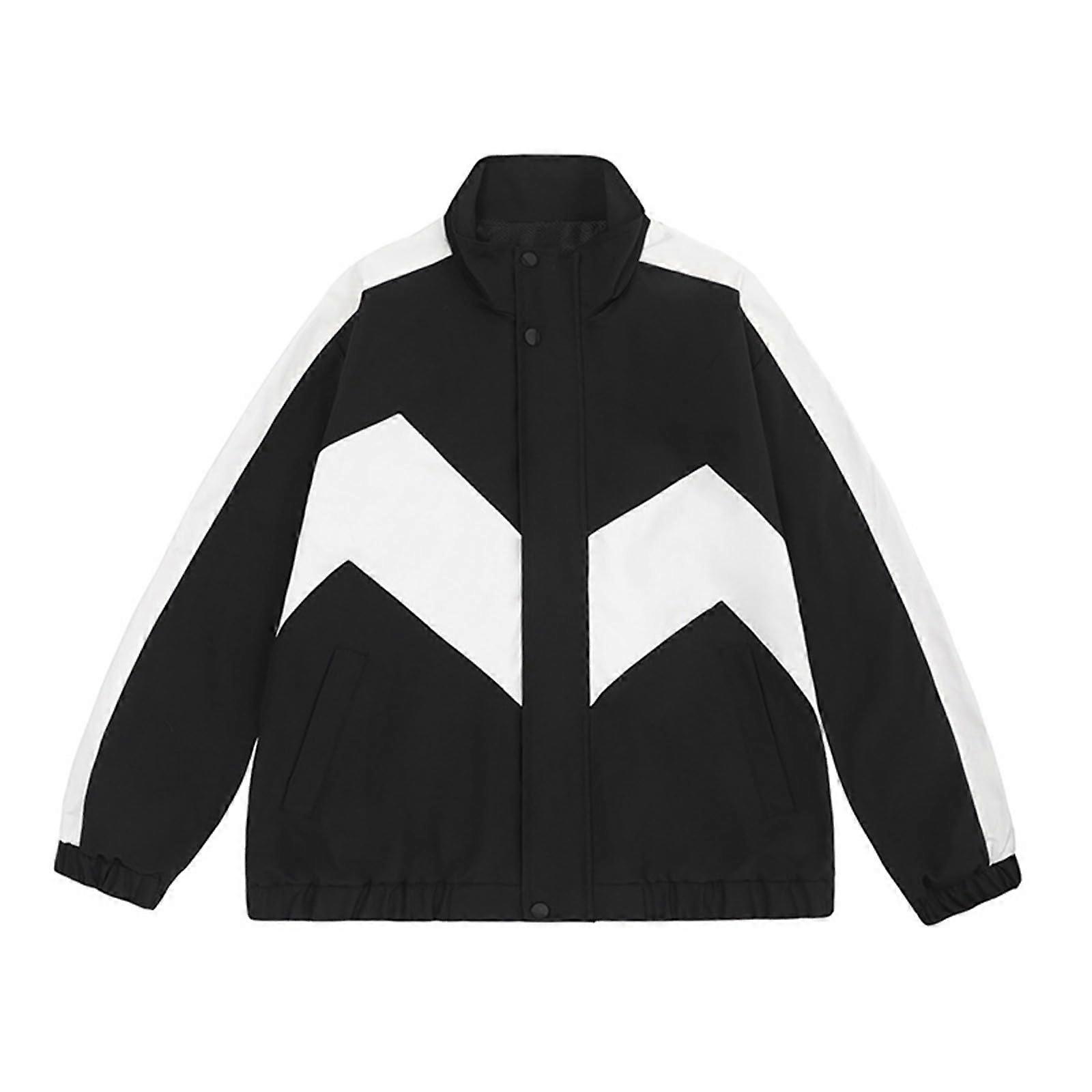 Sweat Jacket Men's Lightweight Bomber Jacket Thin Blouson Black L