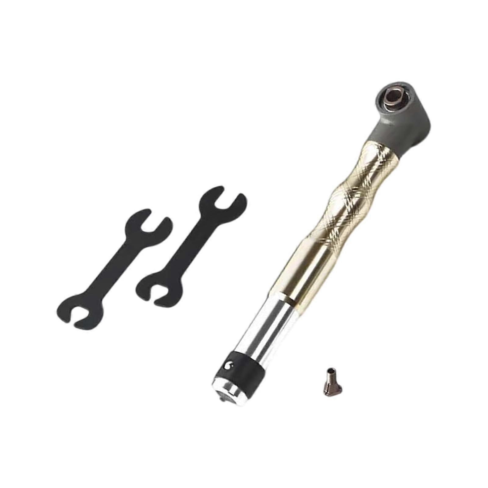 Flexible 90 Degree Right Angle Grinding Tool with Yellow Handle for Polishing and Engraving, Compatible with Rotary Machines