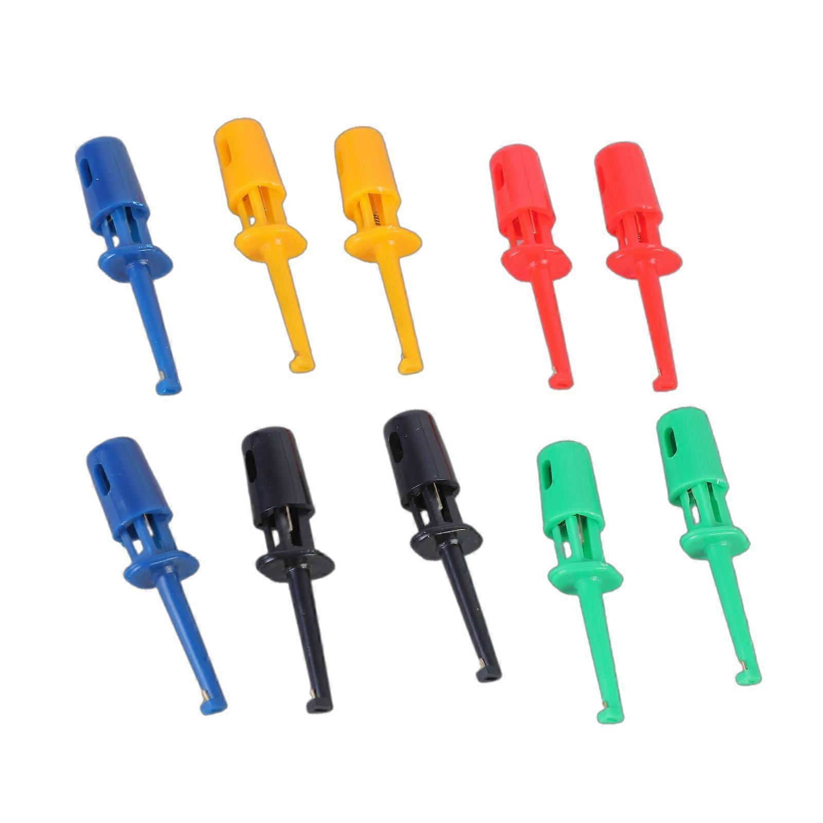 10pcs Sturdy Test Hook With Portable Designs Accessory for Circuit Board Testing and Laboratory Research Daily Use Multicolor