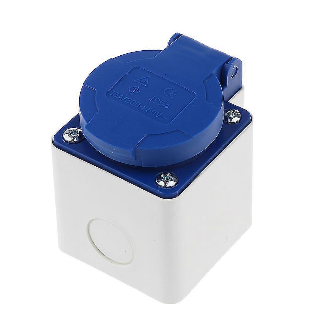 SCHUKO 2Pin 16A 220V Waterproof EU Power Socket