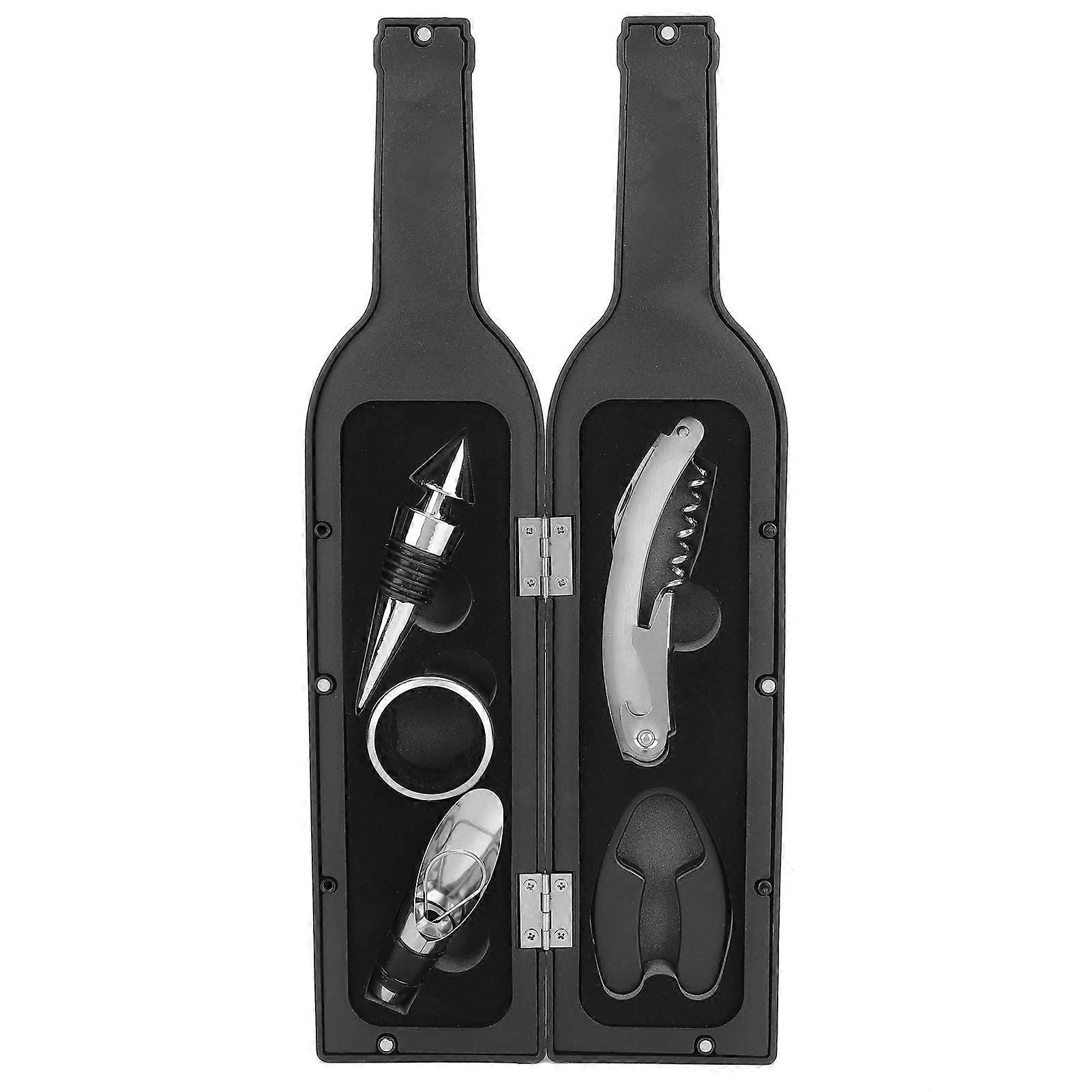 Wine Opener Kit, 5pcs/Set Wine Opener Accessories Gift Tools Set Corkscrew Opener Wine Bottle Opener Kit Party Favors