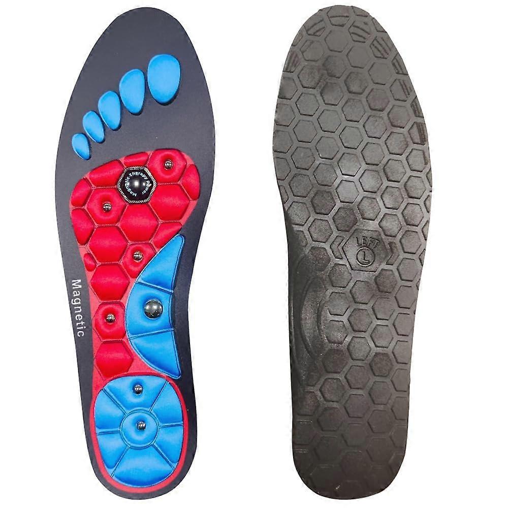 Magnetic Acupressure Insole Black Size S for Energy Boost and Weight Loss Support