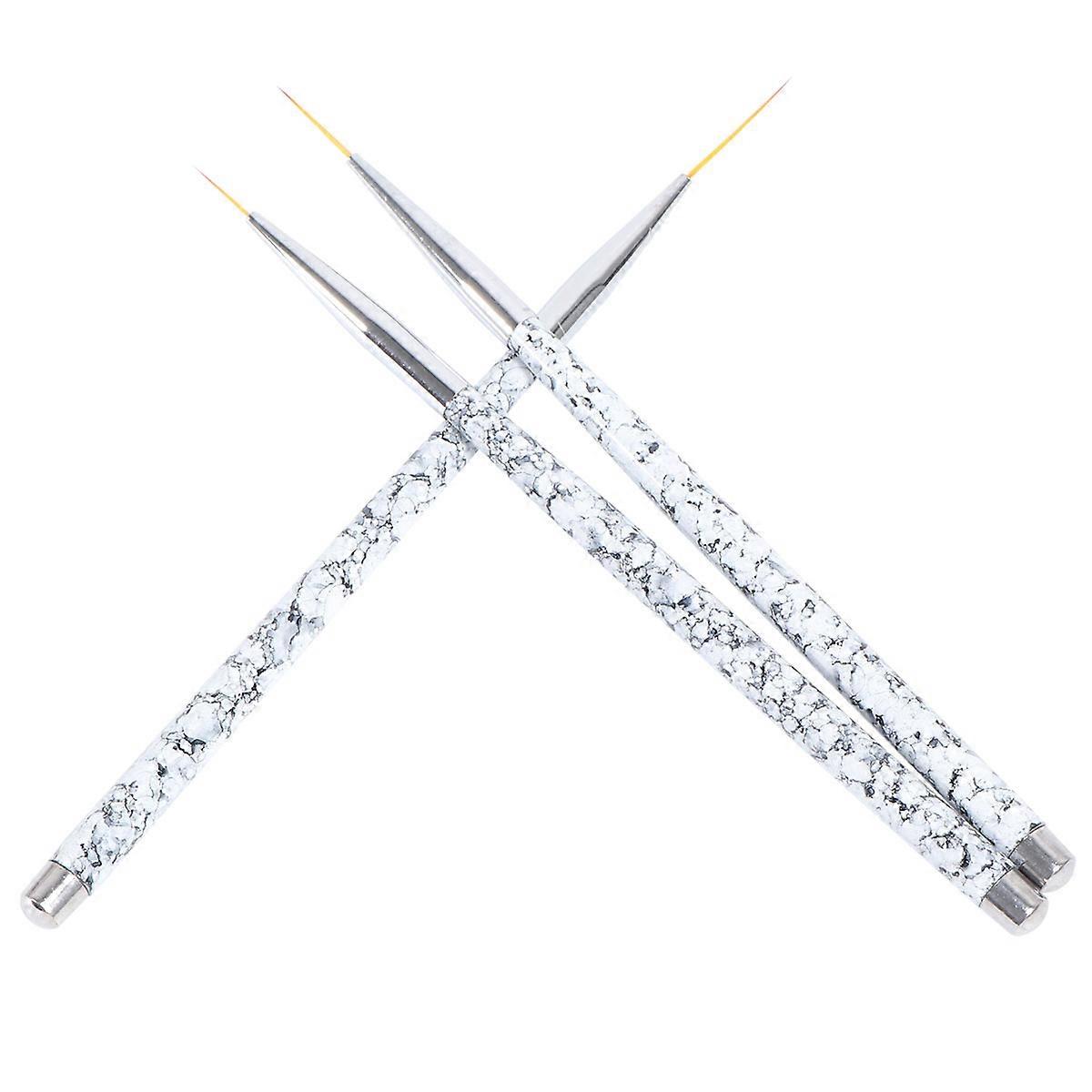 Multi Nail Art Tools Set for DIY Nail Designs with Nylon Brush for Precision and Professional Use 11/15/20MM