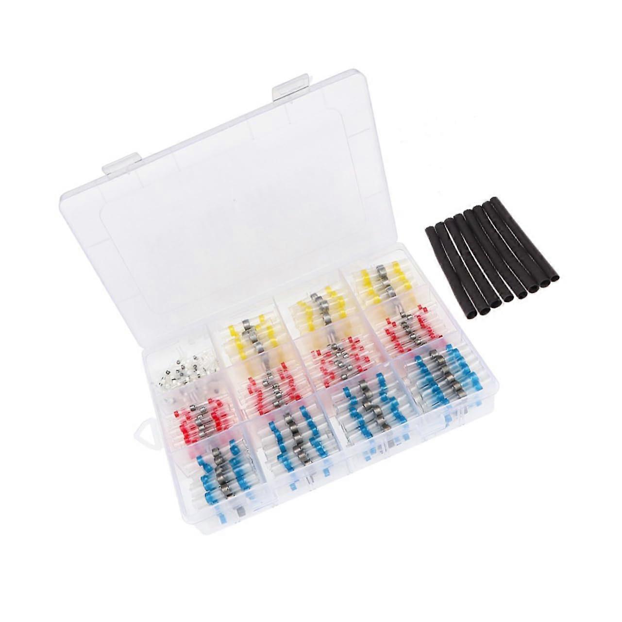 Insulated Cable Connectors Butt Connectors With Solder Sleeves Colour Coded For Electrical Applications Various Sizes