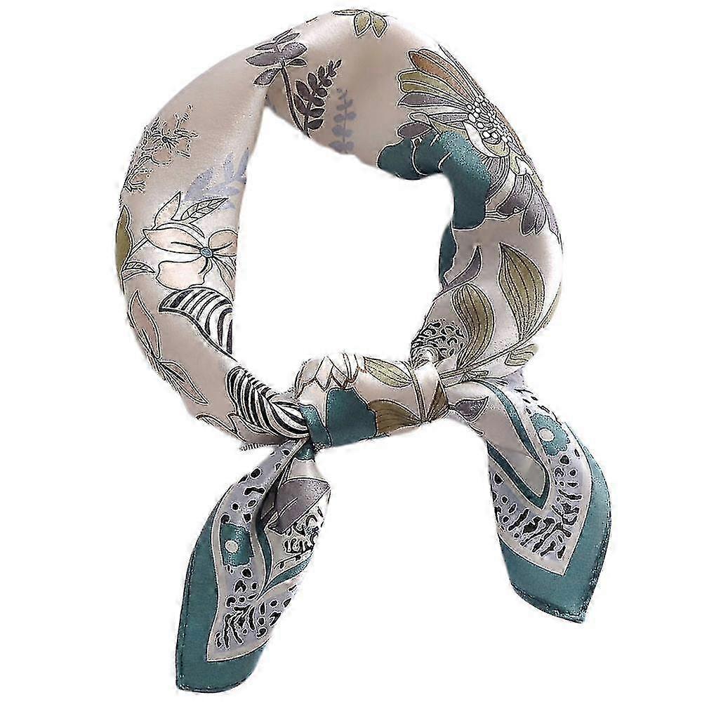 Delicate silk scarf for ladies - medium square satin