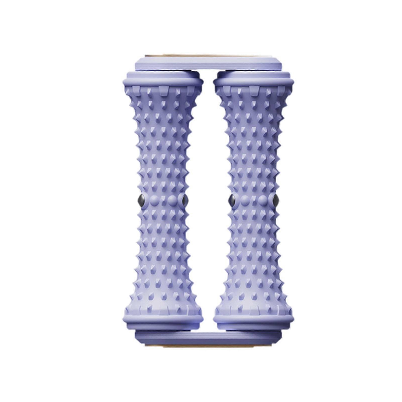 Foot Massager With Rollers For Manual Use Hand Operated Purple