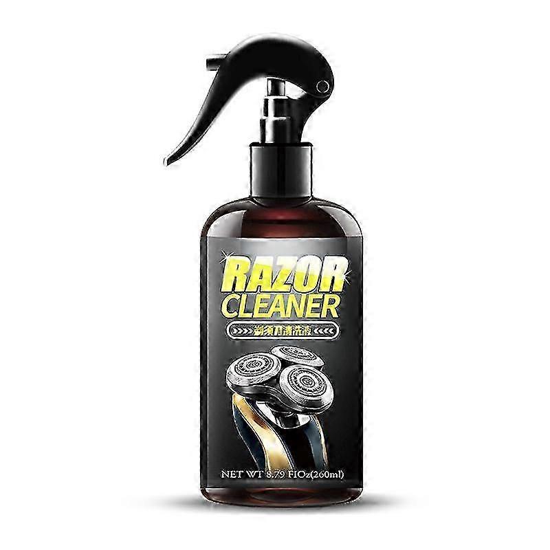 Universal Electric Shaver Cleaning Solution, Blade Cleaner with Brush, For Cleaning, Lubricating, And Rust Prevention To Most Shavers