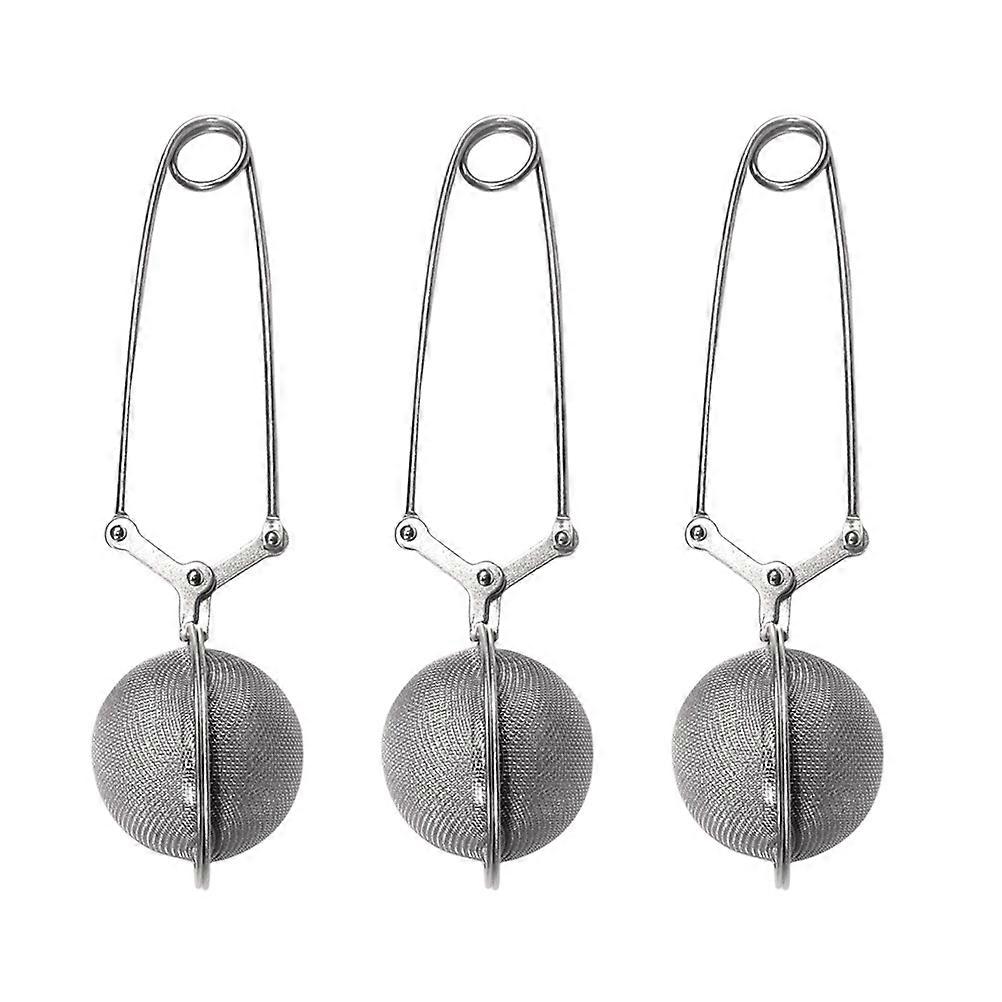 Metal Tea Infuser Practical Tea Strainer For Tea Lovers 3Pcs Does Not Crack