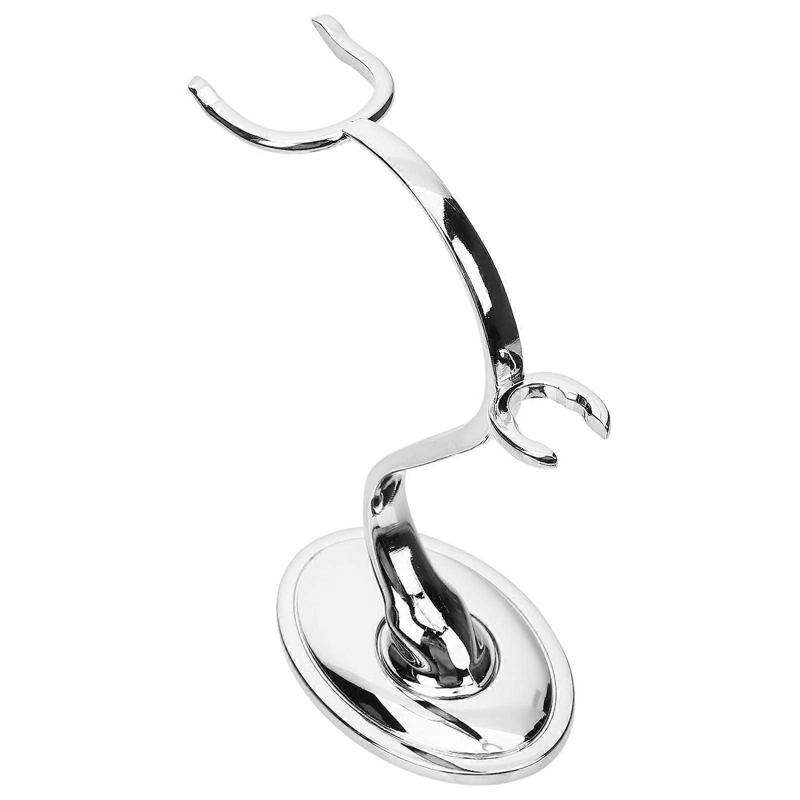 and Brush Stand for Storage Made of Zinc Alloy Silver Color Great for Bathroom Decor 7.8 Inches