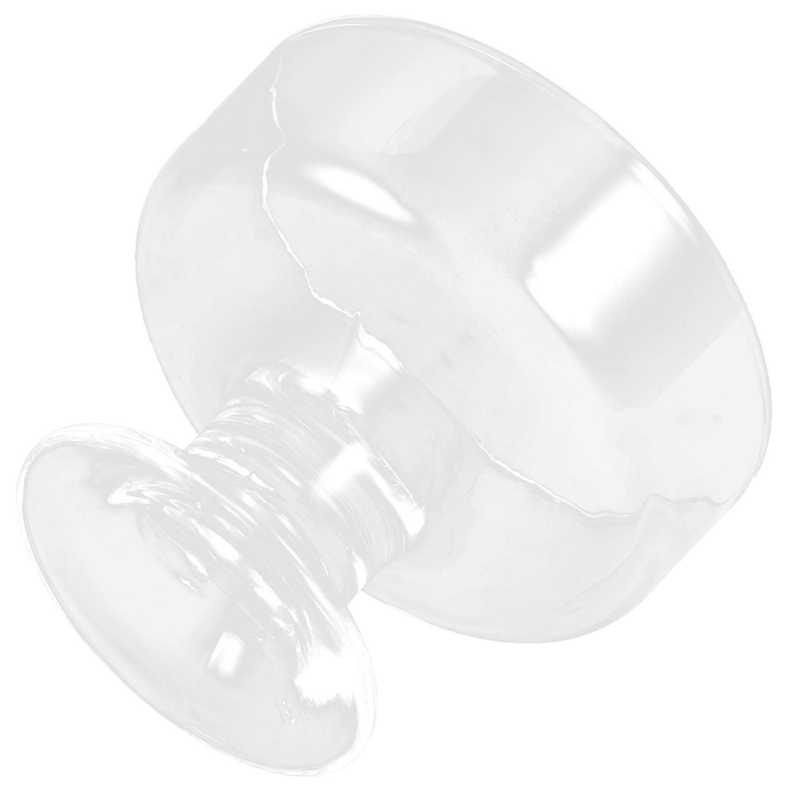 Transparent Glass Dessert Bowl with High Base Design for Home Use Holds Ice Cream Pudding 4 Inches