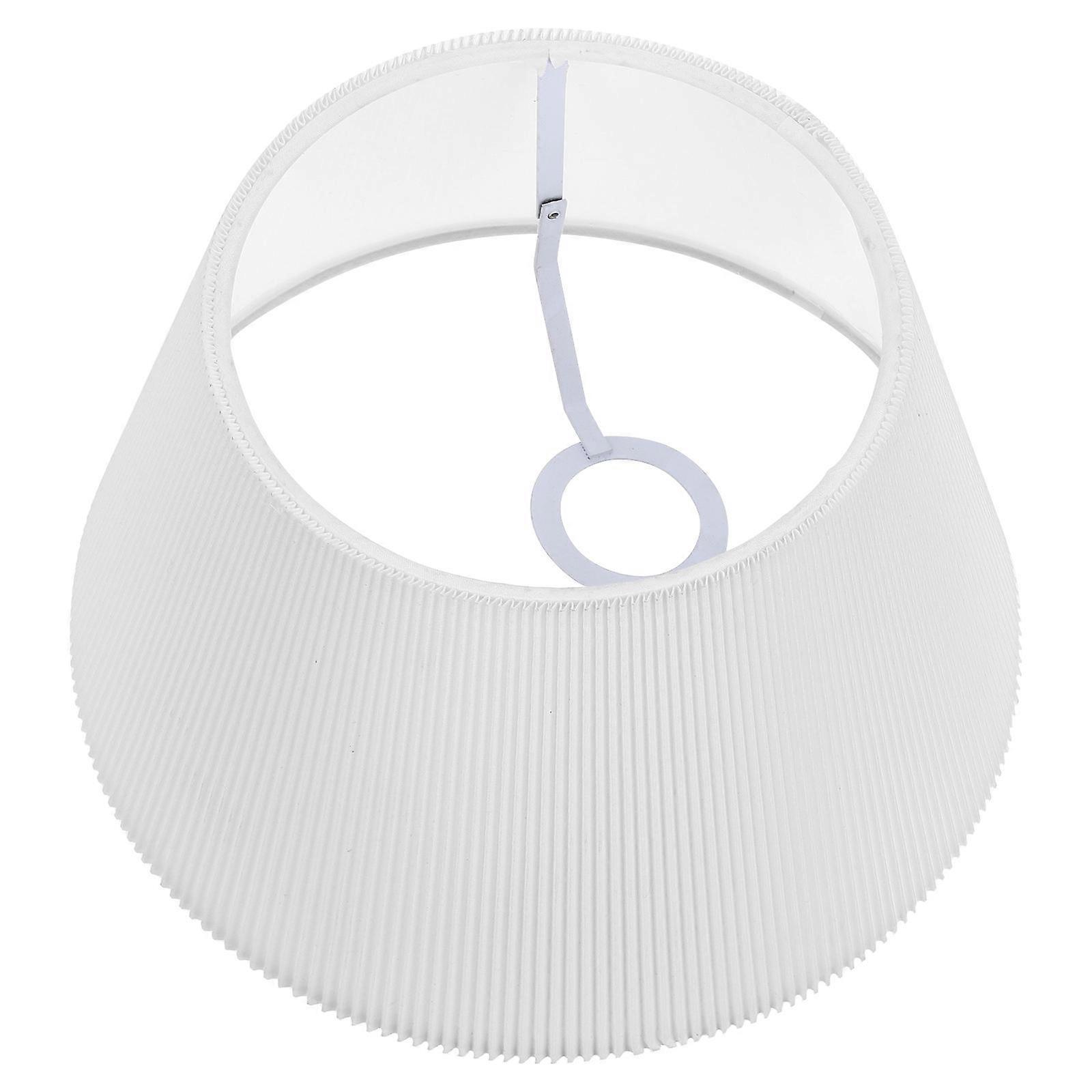 White Fabric Lamp Shade for Pendant Wall Desk Floor Lights Softens Light and Enhances Home Decor 10.5 inches