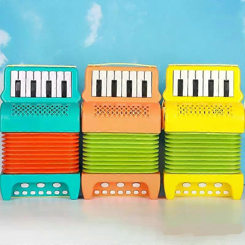 Kids Accordion Toy: Button Control Accordion Instrument For Toddlers - 3 Modes Battery Operated Instrument Toy For Early Music Education