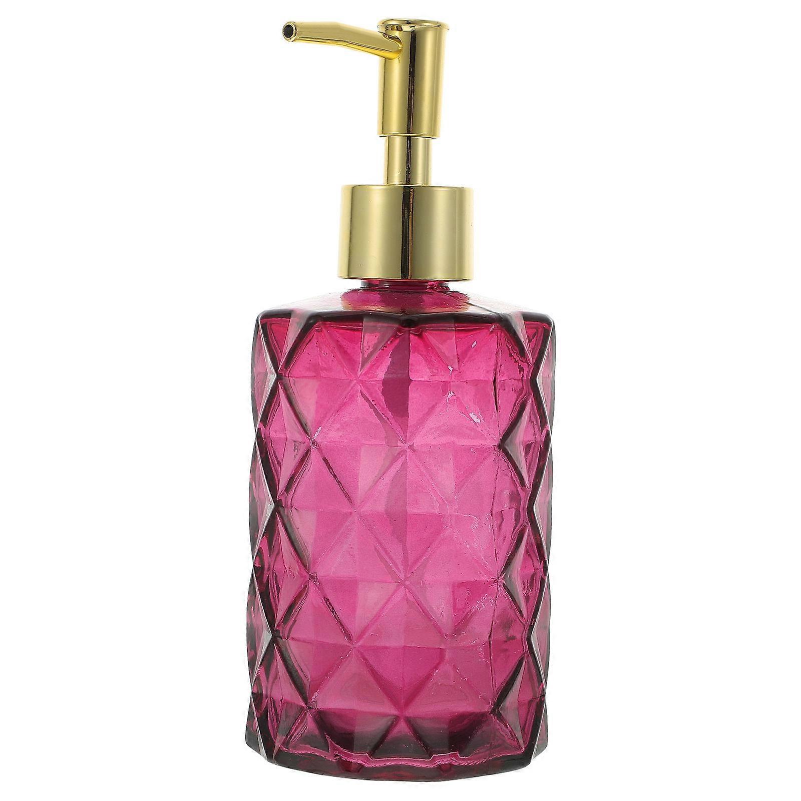 Delicate Glass Bottle Hand Soap Press Bottle Shampoo Dispenser Bottle 400ml