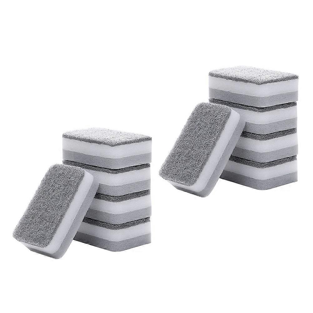 Utility Sponge Practical Use Kitchen Utensils Cleaning Tool 10.70X6.70X3.50CM 10Pcs